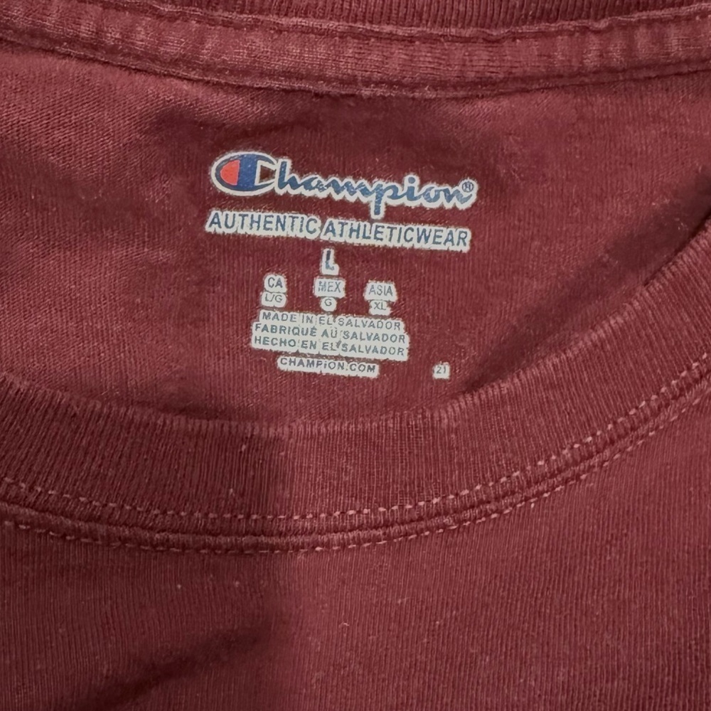Champion Burgundy Virginia Tech Basketball Tee - Picture 2 of 4